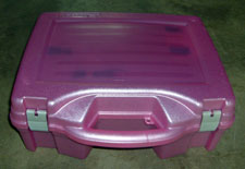 Base station. Everything is concealed in a padded gun case