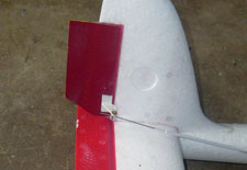 Extended tail rudder for better turning perormance