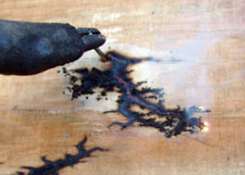 Slow burning in action