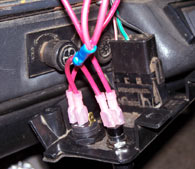 Wires connected to switches