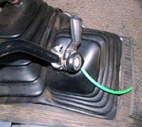 Cable mounted to shifter