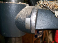 Hole drilled at ~23 degrees